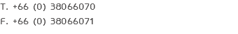T. +66 (0) 38066070
F. +66 (0) 38066071